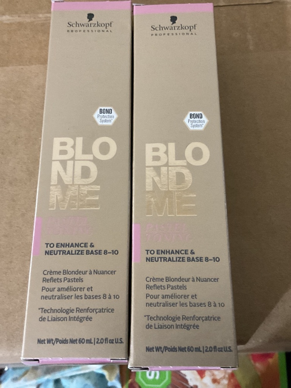 schwartzkopf blondme toner pastel toning lot of 2 brand new